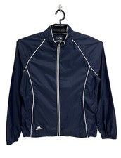 Adidas Women's running Navy Blue ClimaProof Zip Up track jacket Size L