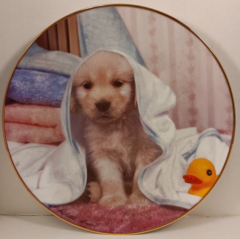 Hamilton Collectible Plates Puppy Portraits