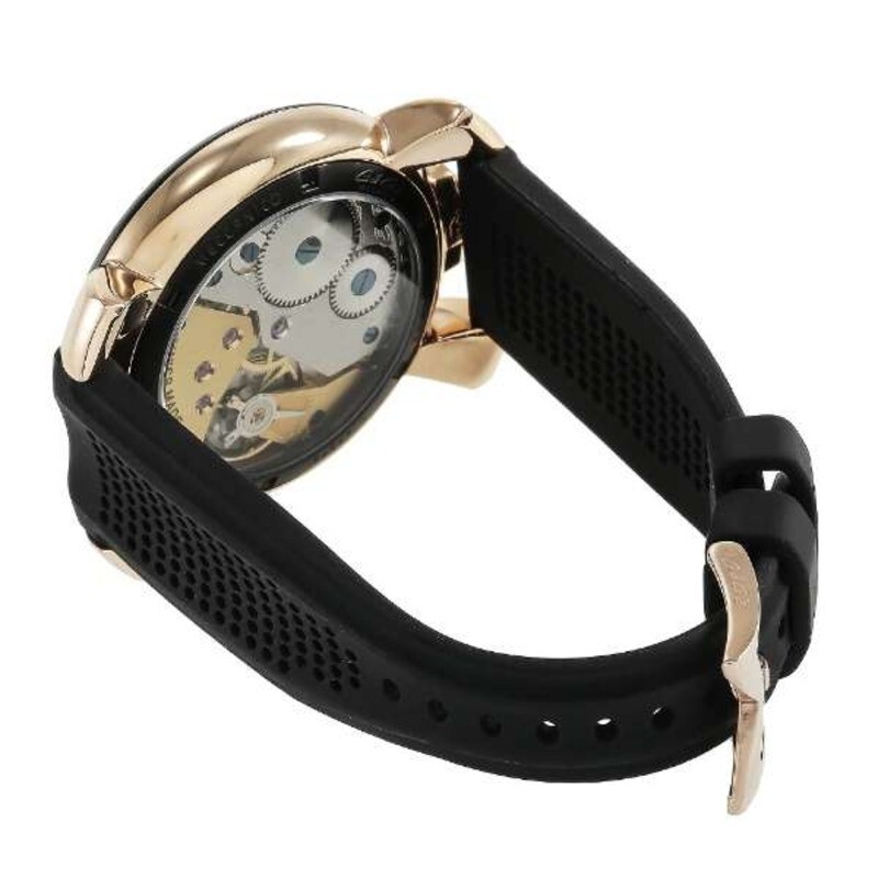 Gaga Milano 5014IN01 Black Dial Manuale Quartz Men's Watch + Gaga Milano 5014IN01 Black Dial Manuale Quartz Men's Watch +
