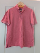 Robert Graham Men's Polo Red Rose Short Sleeved Embroidered Polo Shirt Sz M 