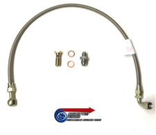 Stainless Braided Turbo Oil Feed Line Adaptor Fits R34 Gtt Skyline Rb25det Neo
