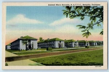 1940 Memphis Tennessee Postcard Enlisted Men Barracks N.A.T.T.C. Buildings Trees
