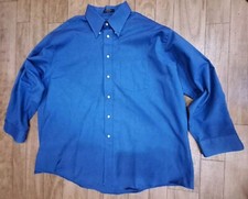 The Arrow Company Oxford Men's 18-33 Big Blue Button Down Shirt