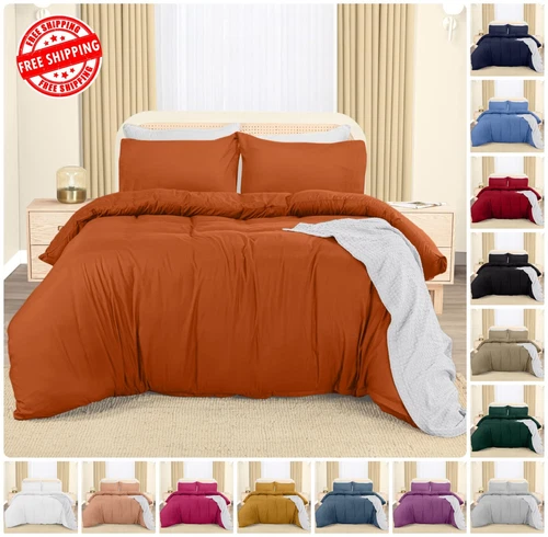 Luxury Duvet Quilt Covers Bedding Sets with Pillowshams twin Full Queen King Siz