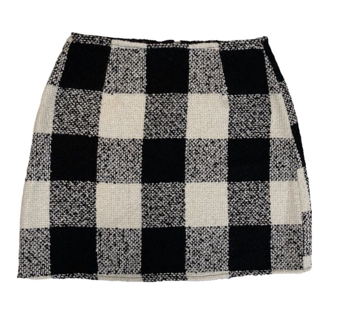 Forever 21 wool boucle buffalo check skirt size s… - image 1