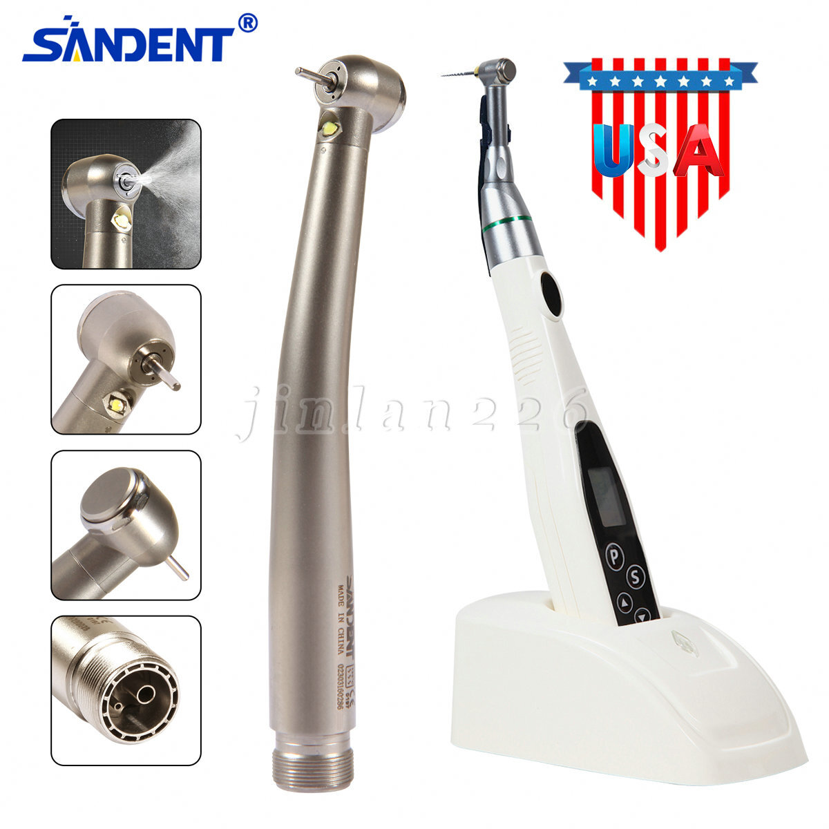 Dental 16:1 LED Wireless Endodontic Endo Motor /High Speed E-generator Handpiece