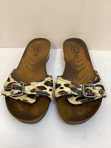 Dr. Scholls Advanced Comfort Pantoletten Sandalen Pantoletten Leopardenmuster Gr. 9 - Bild 2 von 5
