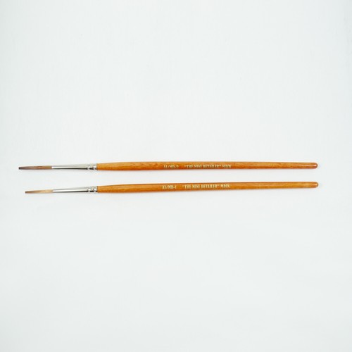 Andrew Mack Set 8 Pennelli Per Pinstriping Serie Drag'n Fly, Ted Turner, Dimensioni 000-5, Setole Sintetiche Teijin Per Smalti, Inchiostri E Uretani