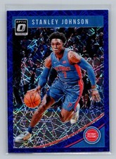 2018-19 Donruss Optic #130 Stanley Johnson Blue Velocity Detroit Pistons