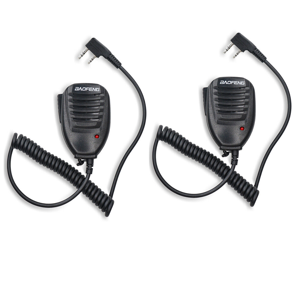 2X Hand Speaker Microphone PTT for Baofeng UV-82 Walkie Talkie Two Way Radio