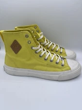 PF Flyers All American Aurora Hi Canvas Sneakers, Yellow, Men’s 8.5 Women’s 10