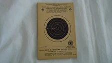 A-6 NRA  OFFICIAL 75 Ft. Small Bore Rifle Target, 4" x 6",-VINTAGE