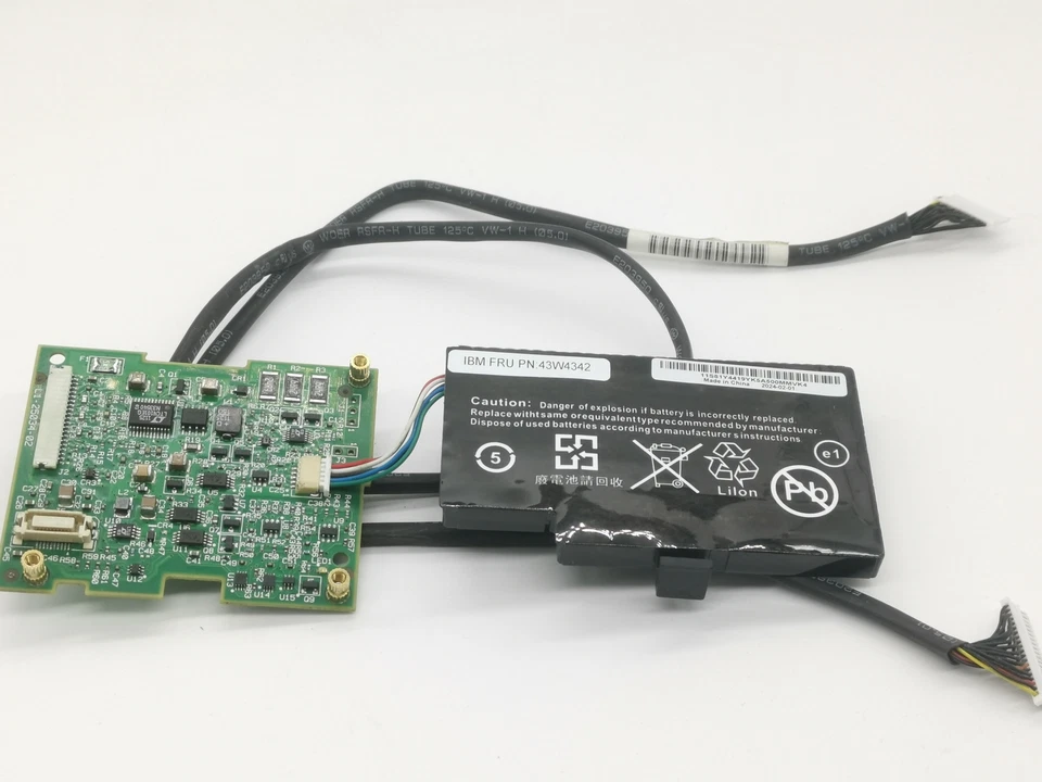 IBM 43W4342 BBU07 Battery FoR /9260-4i/8i/9261-4i/8i/9280-8e/9750-16i +Cable - Image 3 of 4