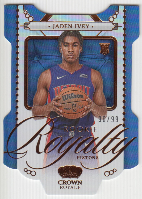 2022-23 Panini Crown Royale Pistons Jaden Ivey Rookie Royalty #5 Bronze RC /99