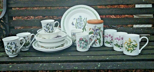 Portmeirion Botanic Garden Collection: Plate Mug Canister Bowl - Choose 