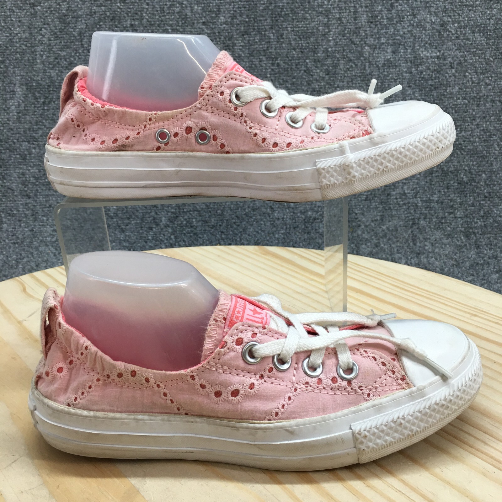 Converse Shoes Womens 6 All Star Shoreline Pink White Lace Up Casual 543201F Converse Shoes Womens 6 All Star Shoreline Pink White Lace Up Casual 543201F