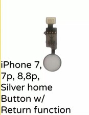 iPhone 7/7P/8/8P/SE 2020/22 Silver Home Button With Return To Home Function