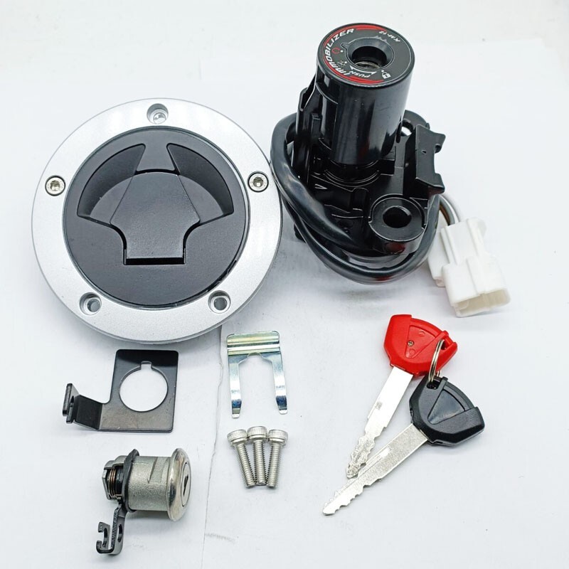 Ignition Switch Gas Cap Seat Lock Key Set For Kawasaki ZX1000