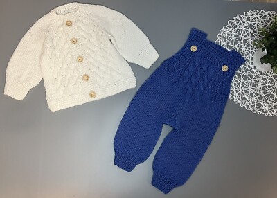 Handgestrickte Baby Set Gr 68