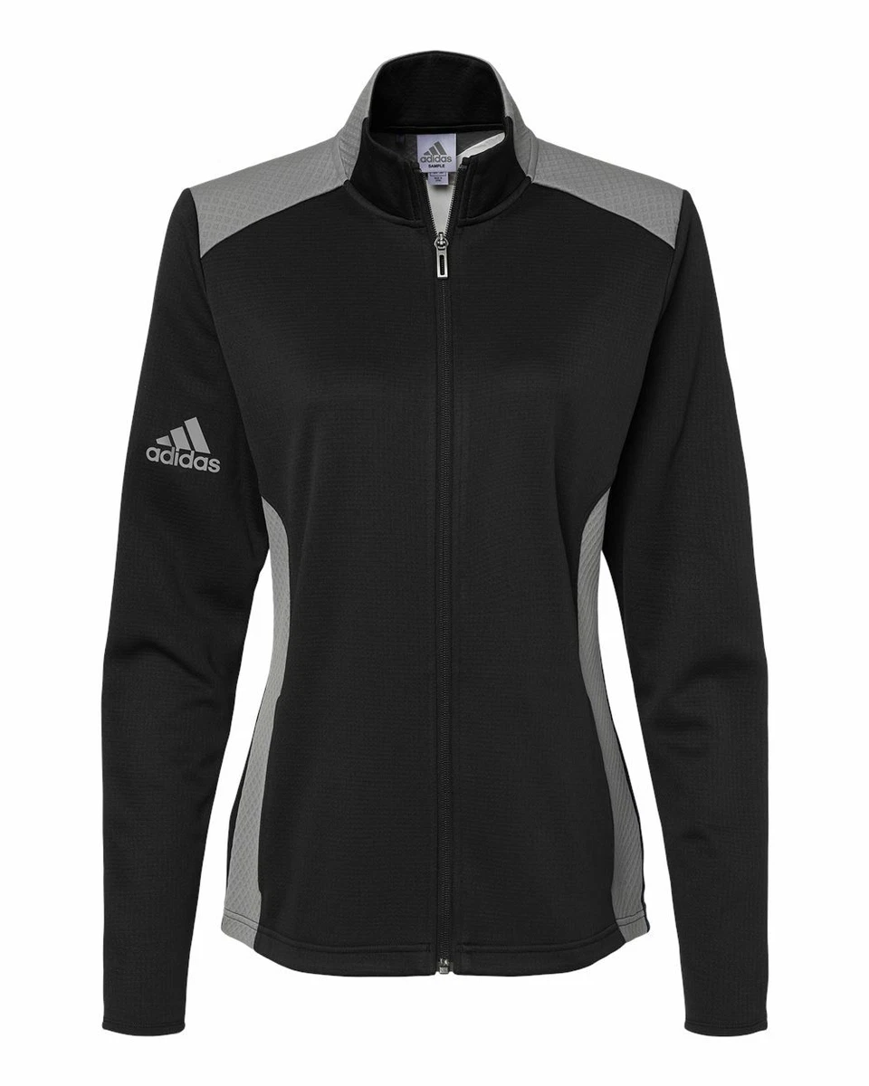 ADIDAS Women's Size XS-3XL Textured Mixed Media Full Zip Jacket, Sports  Jacket | eBay