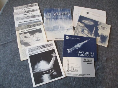 NASA MSFC APOLLO/SATURN I SUMMARY WELCOME FOLDER w/DIRECTOR MEMO ORIENTATION