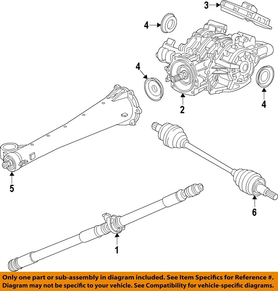 Used Differential Carrier Assembly fits: 2019 Chevrolet Blazer rear w/opt G99 du - Image 3 of 4
