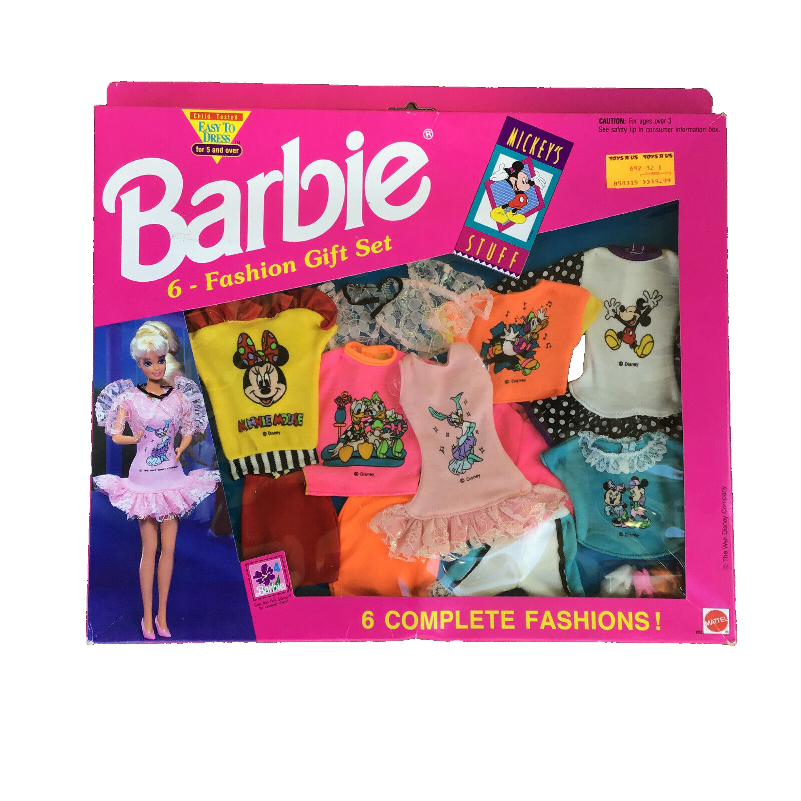 1991 Barbie & Friends Gift Set Dressin' up with Mickey, Minnie & Donal –  Sell4Value