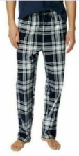 NAUTICA MEN'S 1 ONLY FLEECE PAJAMA SLEEPWEAR LOUNGE PANTS NAVY PLAID S NWT