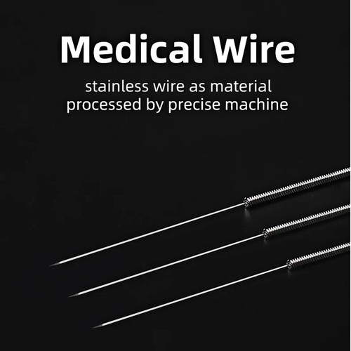 100Pcs Acupuncture Manual Needle Disposable Sterile with Guide Tube 0.25x25mm 1" - Picture 16 of 17