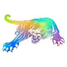 Car Truck Hood Side Body Vinyl Colorful Leopard Graphics Decal Emblem Sticker