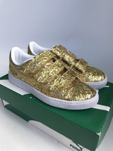 puma gold glitter sneakers