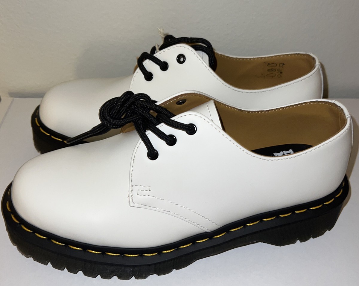 Dr. Martens 1461 Smooth Leather Oxford Shoes White Men