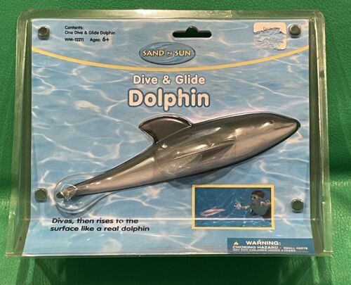 1999 Sand N Sun Dive & Glide Dolphin Pool Toy Ages 6+ Model 12211 Vintage New - Picture 2 of 20