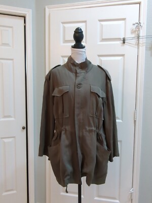 DL1961 Military Utility Coat Jacket Beekman Olive Green Size Large