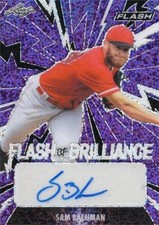 Sam Bachman signed Baseball Card 2021 Leaf Flash of Brilliance #FBSB3 LE 41/75