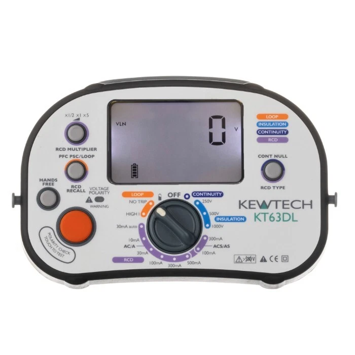 Kewtech KT63DL Multifunction Tester with Personalised Calibration Certificate - Image 2 of 4