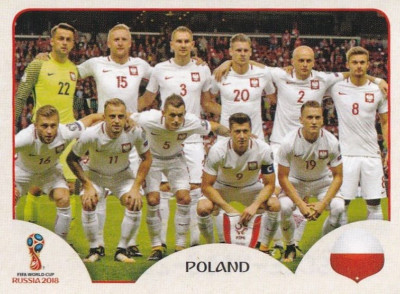 Panini Fifa World Cup 2018 Sticker Nr. 593 Poland Team Lewandowski