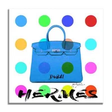 HERMES-DUBAI – Giclee Print  Limited Edition on Canvas, Signed, Pop Art, luxury