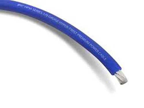 5 ft STINGER HPM SHW10B 1/0 GAUGE POWER GROUND WIRE TRANSLUCENT BLUE JACKET NEW