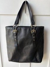 Michael Kors Pebbled Black leather Tote Shoulder bag Soft Leather Zip Buckles