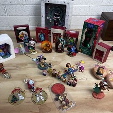 Vintage Disney Christmas Ornaments - Lot of 32 - Mickey Lion King More