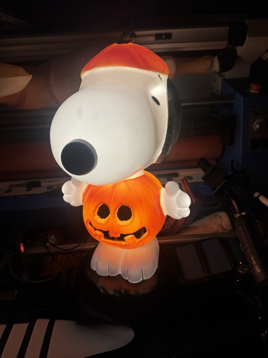 Snoopy In A Pumpkin Halloween Costume Blow Mold Yard Decorating