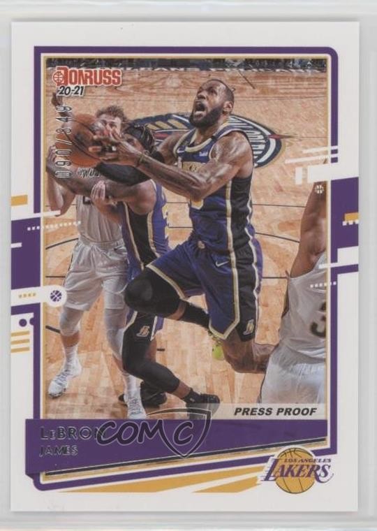 2020-21 Panini Donruss Press Proof Silver /349 LeBron James #12