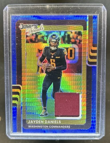 2025 Donruss Optic Jayden Daniels Blue Hyper (RAW)