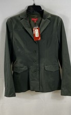 Vintage Y2K BCBG Max Azria Women's Dark Green Blazer Jacket NWT Size 6