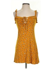 PrettyLittleThing Women Yellow Casual Dress 4