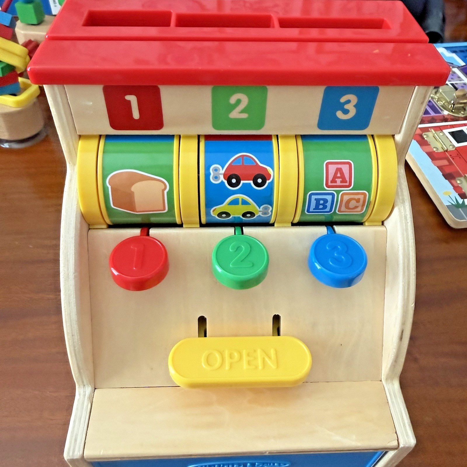 как выглядит Melissa Doug Bead Maze Cash Register Latches Board Lot of 3 Pretend Play Toys фото