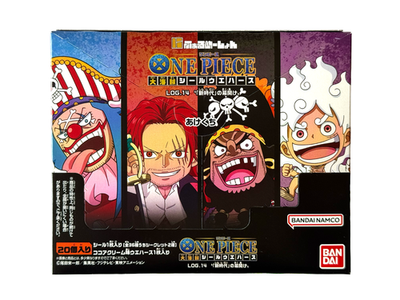 BANDAI One Piece Great Pirates Sticker Wafer LOG.14 20 Packs Box