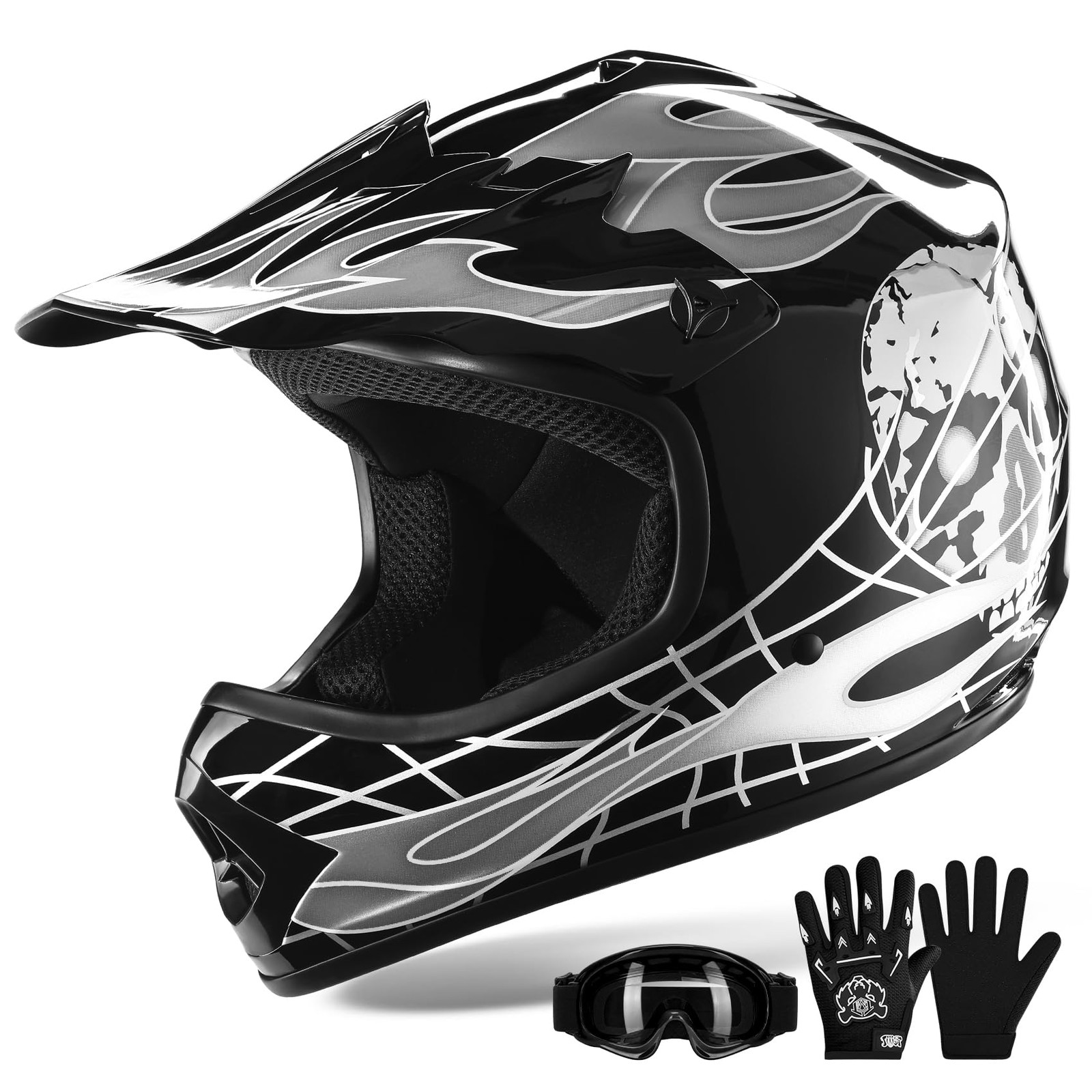 Youth Dirt Bike Helmet DOT Approved Kids Full Face Motocross Helmets