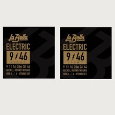 La Bella Guitar Strings Electric 2 Sets Light HRS Series 09-46 Nickel